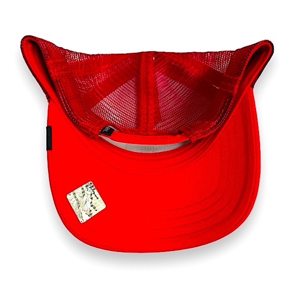 Goorin Bros. “Lone Wolf” Shleather Wolf trucker red cap baseball hat - Picture 4 of 5